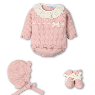 Conjunto de malha de 4 peças "FLEUR VINTAGE" Mac Ilusión