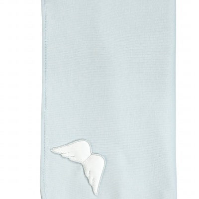 Manta algodão Angel Collection azul