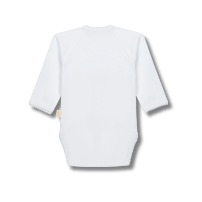 Body interior trespasse em algodão branco