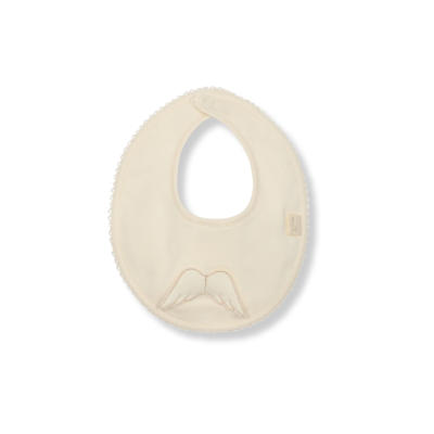 Babete algodão redonda Angel Collection bege