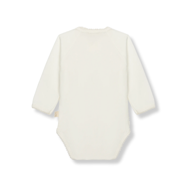 Body interior trespasse em algodão pérola