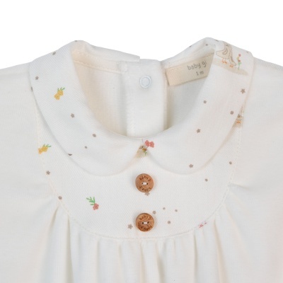Babygrow laminado com botões pérola Goose Baby Gi