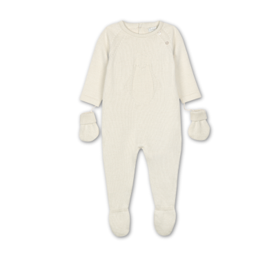 Babygrow malha em algodão orgânico na cor cru |ORGANIC COLLECTION Dr Kid