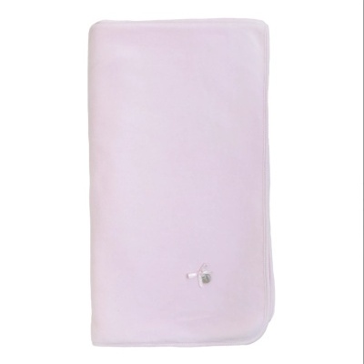 Manta algodão rosa c/ laço Baby Gi