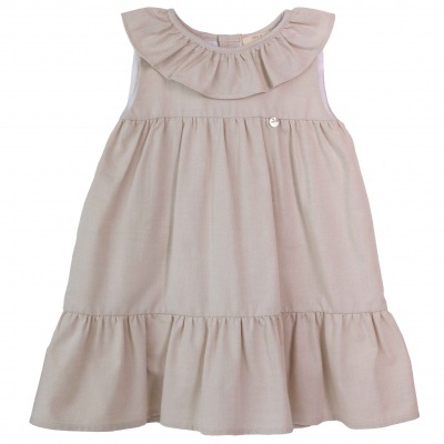 Vestido algodão c/ folho Oxford Collection