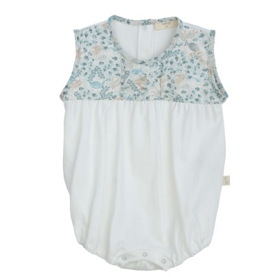 Fofo algodão pérola e azul Ocean