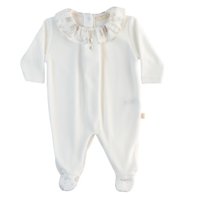 Babygrow laminado com gola folho pérola Country Baby Gi