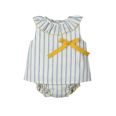 Conjunto algodão 2 peças em azul provenza "Radiant"