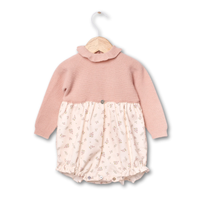 Fofo de manga comprida com tecido florido | LITTLE LOVE Wedoble