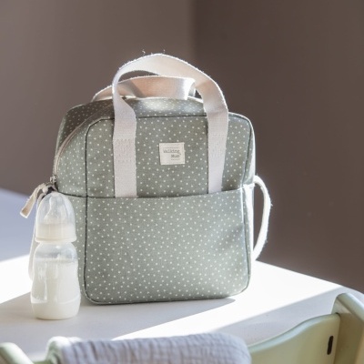 Lancheira térmica Polka Dot Poppy Moss