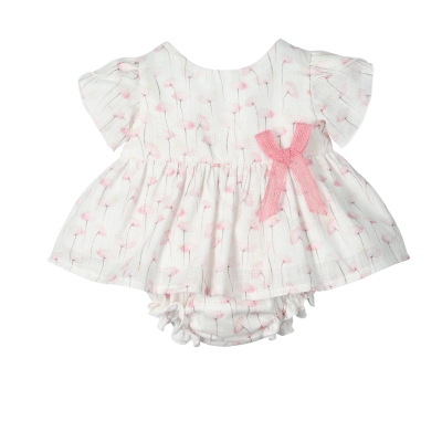 Conjunto algodão 2 peças em rosa blossom "Attractive"