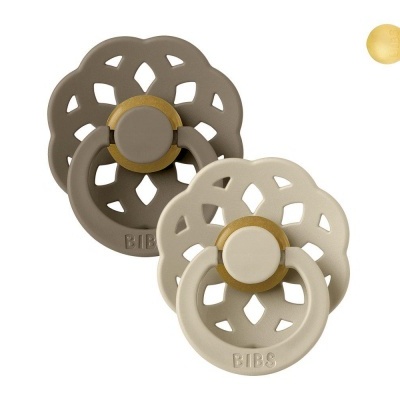 Chupeta Bibs Boheme Vanilla/Dark Oak