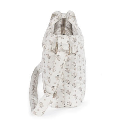 Mala de Maternidade Botton Flowers - Pérola e rosa