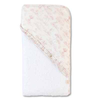 Toalha de Banho algodão com capuz floral Vintage Baby Gi