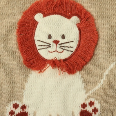 Conjunto 2 peças calça e camisola em bege mescla