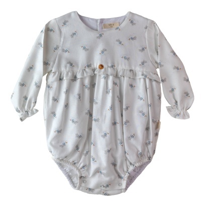 Fofo algodão com folho no peito Little Rabbit Collection