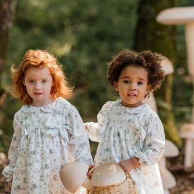 Vestido algodão "Friendship" c/ laços