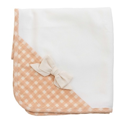 Fralda algodão pérola c/ laço vichy Seaside