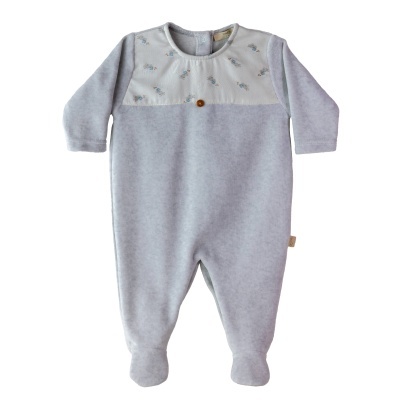 Babygrow Laminado com peito estampado Little Rabbit Collection