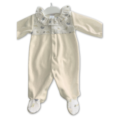 Babygrow de Laminado gola folho pérola | FARM Mighty Love