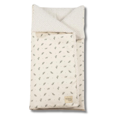 Saco Manta Algodão Mimosa - Verde e Pérola