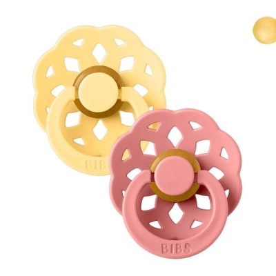 Chupeta Bibs Boheme Butter/Dusty Pink