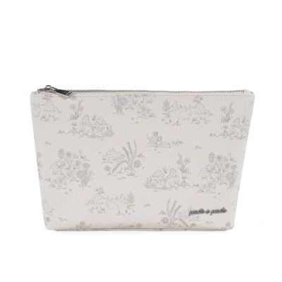 Necessaire Toile de Jouy Cream - Bege Necessaire Toile de Jouy Cream - Bege