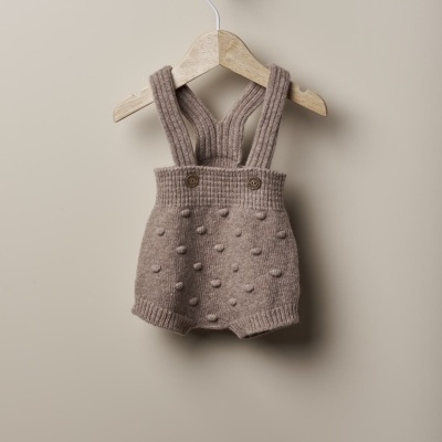 Fofo com alças tricotado em lã | WINTER LOVE