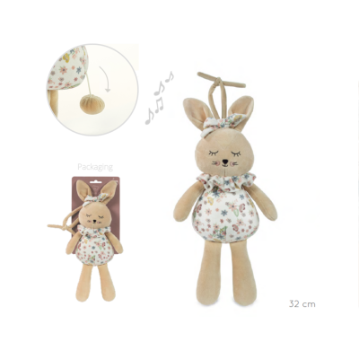Peluche Musical Rabbit Garden