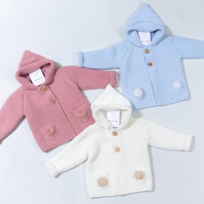 Casaco malha c/ capuz Ternuras