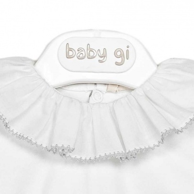 Body Folho Picoeta manga curta contorno cinzento Baby Gi Collection