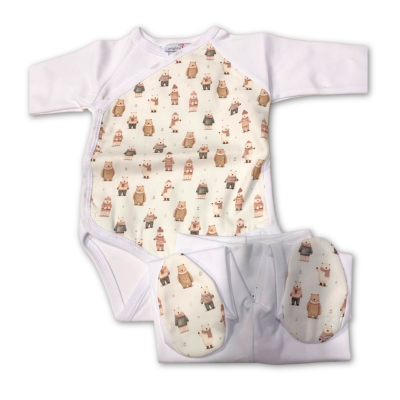 Conjunto interiores algodão pérola com padrão | BEAR Mighty Love