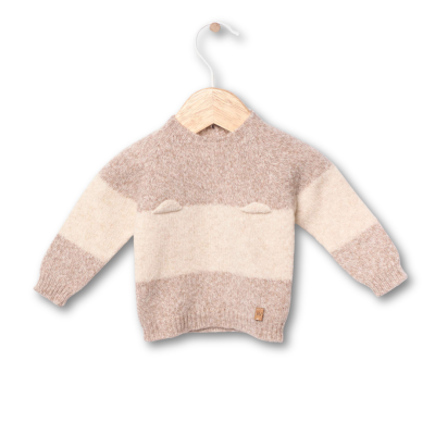 Conjunto de malha tricotada em lã merino | LITTLE TEDDY BEAR Wedoble