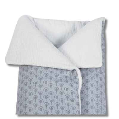 Saco Manta em Algodão Indian Ash - Azul