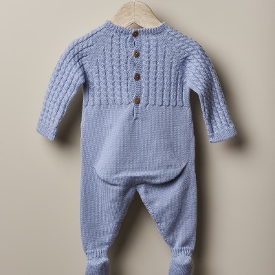 Babygrow com efeito trança tricotado em lã | THIS IS WINTER LOVE