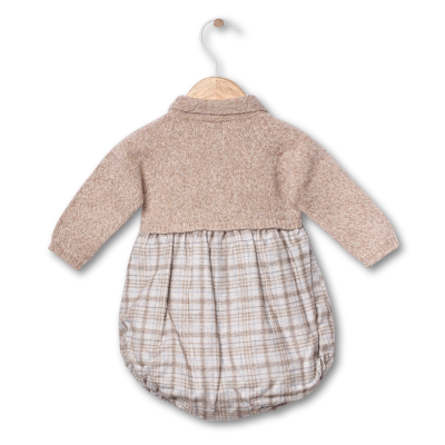 Fofo polo com padrão xadrez tartan | LITTLE TEDDY BEAR Wedoble