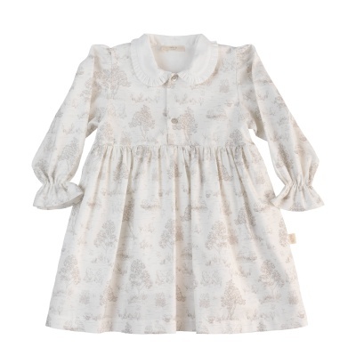 Vestido algodão pérola Country Baby Gi