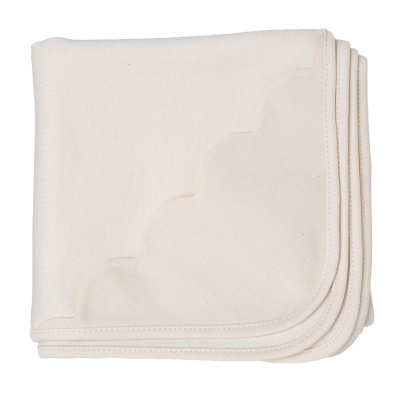 Manta Laminada com piquê bege Baby Gi