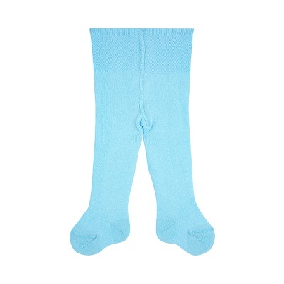 Meia calça recém nascido azul bebé