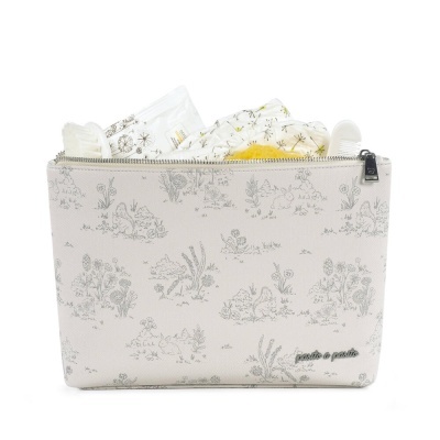 Necessaire Toile de Jouy Cream - Bege Necessaire Toile de Jouy Cream - Bege