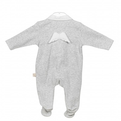 Babygrow Algodão Angel Collection cinzento