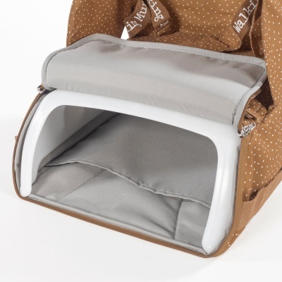 Cadeira portátil refeição Polka Dot Poppy Cinnamon