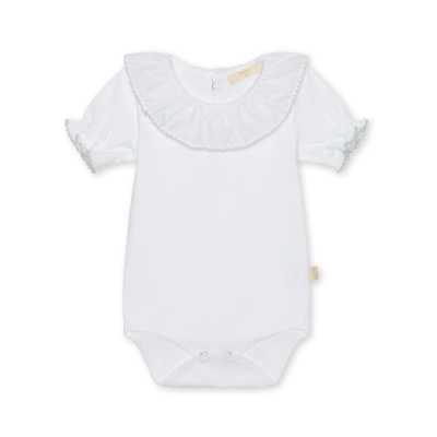 Body Folho Picoeta manga curta contorno cinzento Baby Gi Collection