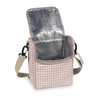 Lancheira térmica- I Love Vichy rosa