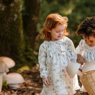 Vestido algodão "Friendship" c/ laços