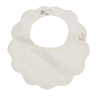 Babete algodão com piquê bege Baby Gi