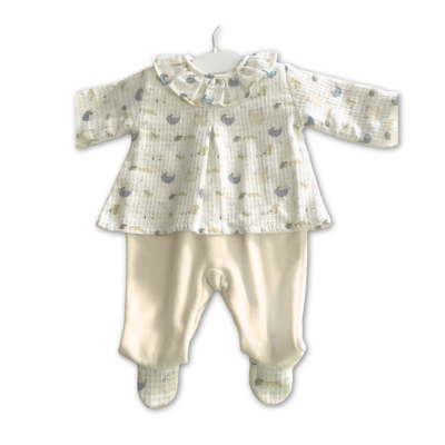 Babygrow túnica laminado pérola com padrão | FARM Mighty Love