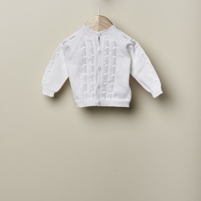 Casaco tricotado em algodão orgânico | NATURAL TOUCH