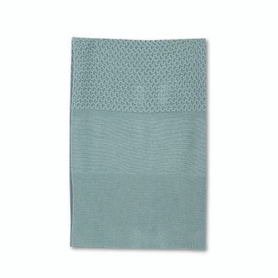 Manta malha de algodão trabalhada em verde água |HALCYON Dr Kid