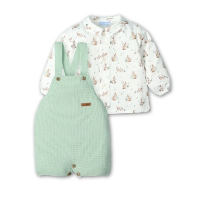 Conjunto de malha de 2 peças "CONEJITOS AMBROSIA" Mac Ilusión